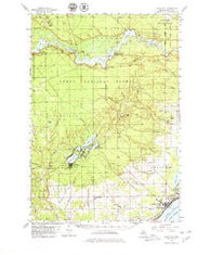 Tawas City Michigan Historical topographic map, 1:62500 scale, 15 X 15 Minute, Year 1959