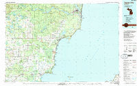 Tawas City Michigan Historical topographic map, 1:100000 scale, 30 X 60 Minute, Year 1984