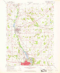 Tecumseh North Michigan Historical topographic map, 1:24000 scale, 7.5 X 7.5 Minute, Year 1967