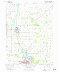 Tecumseh North Michigan Historical topographic map, 1:24000 scale, 7.5 X 7.5 Minute, Year 1967