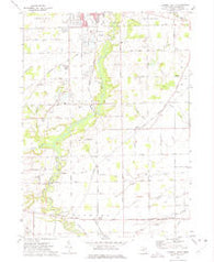 Tecumseh South Michigan Historical topographic map, 1:24000 scale, 7.5 X 7.5 Minute, Year 1972