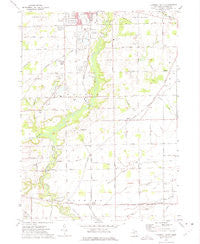 Tecumseh South Michigan Historical topographic map, 1:24000 scale, 7.5 X 7.5 Minute, Year 1972