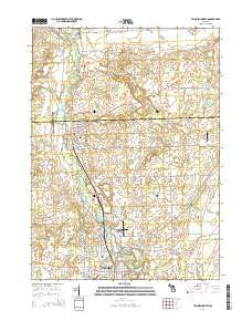 Tecumseh North Michigan Historical topographic map, 1:24000 scale, 7.5 X 7.5 Minute, Year 2014