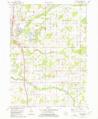 Tekonsha Michigan Historical topographic map, 1:24000 scale, 7.5 X 7.5 Minute, Year 1980