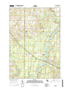 Temple Michigan Historical topographic map, 1:24000 scale, 7.5 X 7.5 Minute, Year 2014