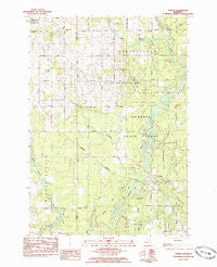 Temple Michigan Historical topographic map, 1:25000 scale, 7.5 X 7.5 Minute, Year 1983