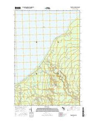Tenmile Point Michigan Current topographic map, 1:24000 scale, 7.5 X 7.5 Minute, Year 2017