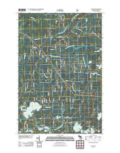 Thayer Michigan Historical topographic map, 1:24000 scale, 7.5 X 7.5 Minute, Year 2011