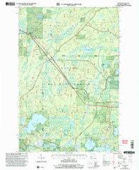 Thayer Michigan Historical topographic map, 1:24000 scale, 7.5 X 7.5 Minute, Year 1999
