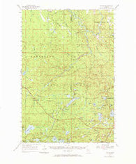 Thayer Michigan Historical topographic map, 1:62500 scale, 15 X 15 Minute, Year 1952