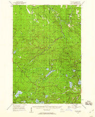 Thayer Michigan Historical topographic map, 1:62500 scale, 15 X 15 Minute, Year 1952
