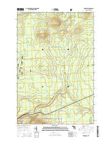 Thomaston Michigan Historical topographic map, 1:24000 scale, 7.5 X 7.5 Minute, Year 2014