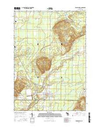 Thompsonville Michigan Current topographic map, 1:24000 scale, 7.5 X 7.5 Minute, Year 2017