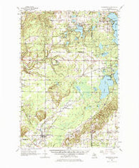 Thompsonville Michigan Historical topographic map, 1:62500 scale, 15 X 15 Minute, Year 1956