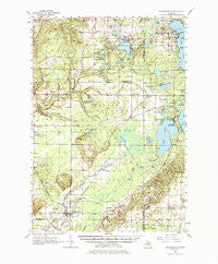 Thompsonville Michigan Historical topographic map, 1:62500 scale, 15 X 15 Minute, Year 1956