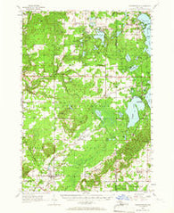 Thompsonville Michigan Historical topographic map, 1:62500 scale, 15 X 15 Minute, Year 1956