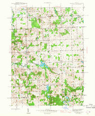 Thornville Michigan Historical topographic map, 1:24000 scale, 7.5 X 7.5 Minute, Year 1945