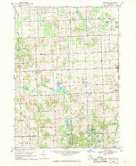 Thornville Michigan Historical topographic map, 1:24000 scale, 7.5 X 7.5 Minute, Year 1968