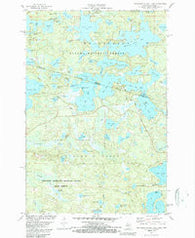 Thousand Island Lake Michigan Historical topographic map, 1:24000 scale, 7.5 X 7.5 Minute, Year 1981