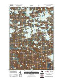 Thousand Island Lake Michigan Historical topographic map, 1:24000 scale, 7.5 X 7.5 Minute, Year 2011