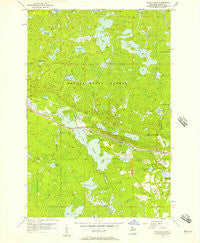 Three Lakes Michigan Historical topographic map, 1:24000 scale, 7.5 X 7.5 Minute, Year 1956