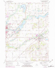 Three Rivers East Michigan Historical topographic map, 1:24000 scale, 7.5 X 7.5 Minute, Year 1972