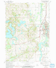 Three Rivers West Michigan Historical topographic map, 1:24000 scale, 7.5 X 7.5 Minute, Year 1972