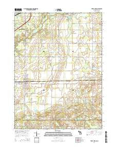 Three Oaks Michigan Historical topographic map, 1:24000 scale, 7.5 X 7.5 Minute, Year 2014
