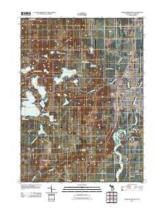 Three Rivers West Michigan Historical topographic map, 1:24000 scale, 7.5 X 7.5 Minute, Year 2011