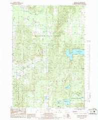 Thumb Lake Michigan Historical topographic map, 1:24000 scale, 7.5 X 7.5 Minute, Year 1986