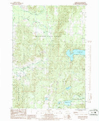 Thumb Lake Michigan Historical topographic map, 1:24000 scale, 7.5 X 7.5 Minute, Year 1986