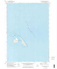 Thunder Bay Island Michigan Historical topographic map, 1:24000 scale, 7.5 X 7.5 Minute, Year 1971