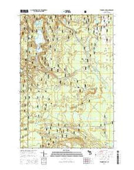 Thunder Lake Michigan Historical topographic map, 1:24000 scale, 7.5 X 7.5 Minute, Year 2014
