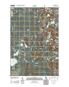 Tie Lake Michigan Historical topographic map, 1:24000 scale, 7.5 X 7.5 Minute, Year 2011