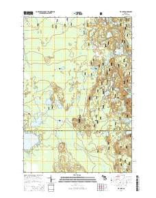 Tie Lake Michigan Historical topographic map, 1:24000 scale, 7.5 X 7.5 Minute, Year 2014