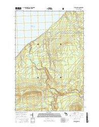 Tiebel Creek Michigan Current topographic map, 1:24000 scale, 7.5 X 7.5 Minute, Year 2017