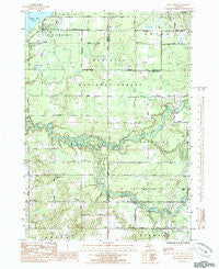 Tift Corner Michigan Historical topographic map, 1:24000 scale, 7.5 X 7.5 Minute, Year 1985