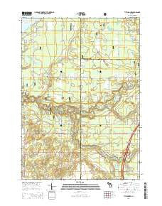 Tift Corner Michigan Historical topographic map, 1:24000 scale, 7.5 X 7.5 Minute, Year 2014