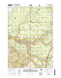Tift Corner Michigan Current topographic map, 1:24000 scale, 7.5 X 7.5 Minute, Year 2017