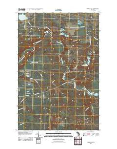 Timberlost Michigan Historical topographic map, 1:24000 scale, 7.5 X 7.5 Minute, Year 2011
