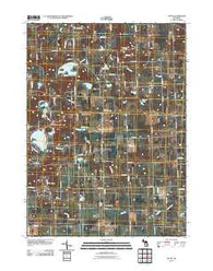 Tipton Michigan Historical topographic map, 1:24000 scale, 7.5 X 7.5 Minute, Year 2011