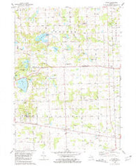 Tipton Michigan Historical topographic map, 1:24000 scale, 7.5 X 7.5 Minute, Year 1980
