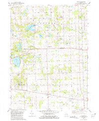 Tipton Michigan Historical topographic map, 1:24000 scale, 7.5 X 7.5 Minute, Year 1980