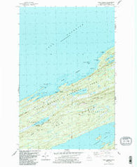 Todd Harbor Michigan Historical topographic map, 1:24000 scale, 7.5 X 7.5 Minute, Year 1985