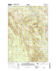 Tower Michigan Historical topographic map, 1:24000 scale, 7.5 X 7.5 Minute, Year 2014