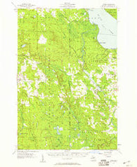 Tower Michigan Historical topographic map, 1:62500 scale, 15 X 15 Minute, Year 1957