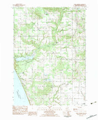 Town Corners Michigan Historical topographic map, 1:25000 scale, 7.5 X 7.5 Minute, Year 1983