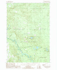 Townsend Lake Michigan Historical topographic map, 1:24000 scale, 7.5 X 7.5 Minute, Year 1987