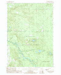 Townsend Lake Michigan Historical topographic map, 1:24000 scale, 7.5 X 7.5 Minute, Year 1987