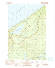 Trappers Lake Michigan Historical topographic map, 1:24000 scale, 7.5 X 7.5 Minute, Year 1983